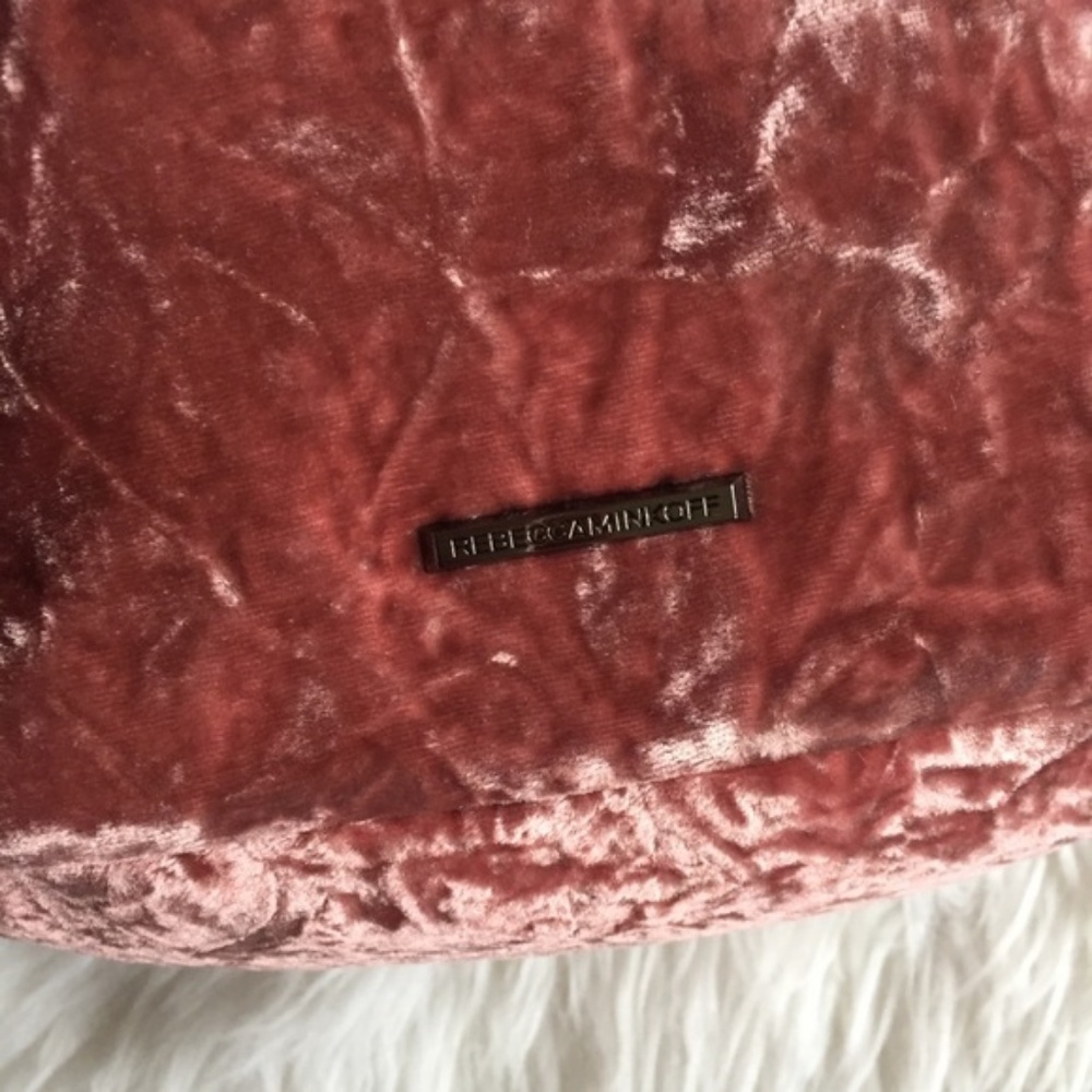Rebecca Minkoff Velvet Medium Julian Backpack Pink - Picture 7 of 7